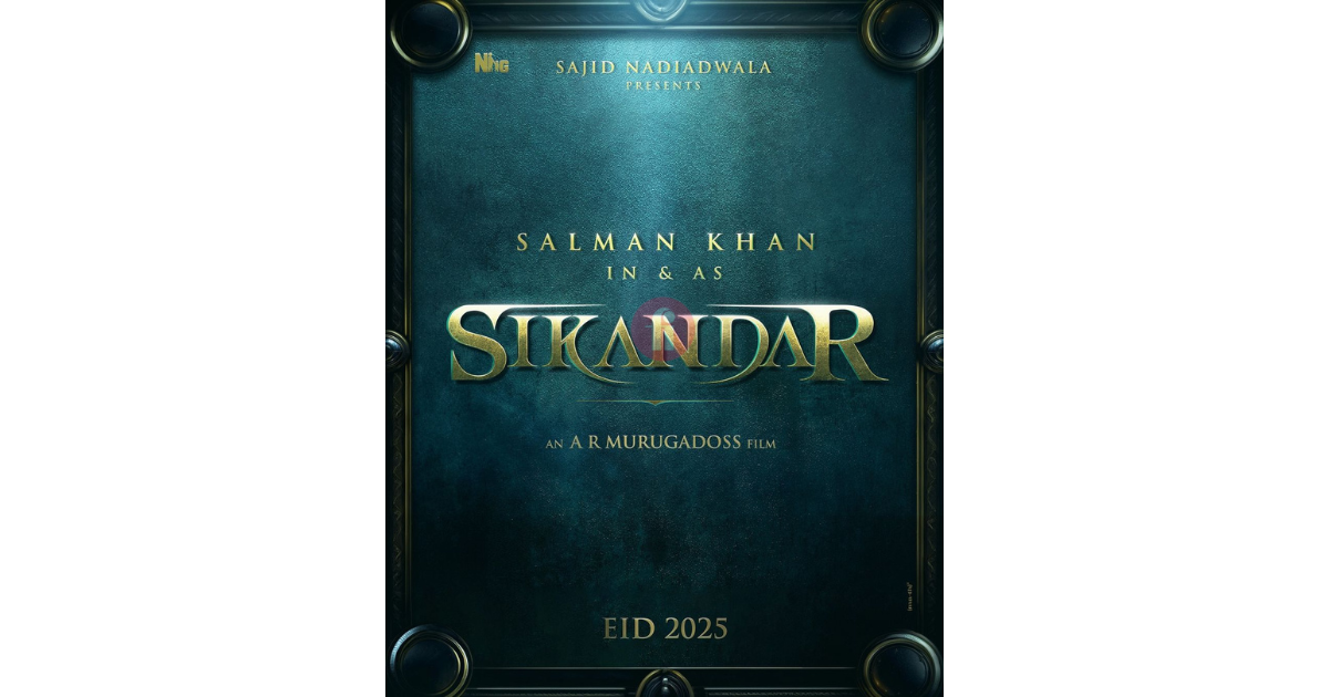 Salman Khan, a superstar with a golden heart, announced title of his 2025 EID release 'Sikandar' and congratulated films in theater this EID